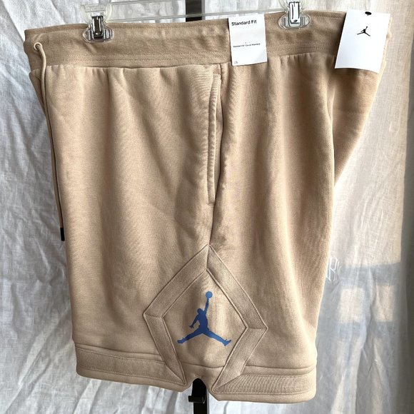 Jordan Essential Fleece Diamond Shorts - Beige Tan